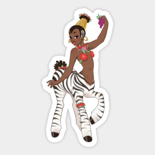 Zebra Centaurette Sticker